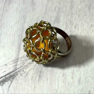 3/$20 Large Ornate Gold Tone Ring